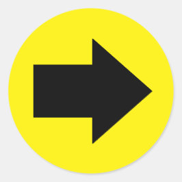 Adesivo Redondo vinhetas para esta direção (direita)