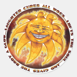 Adesivo Redondo Vinhetas para risos solares