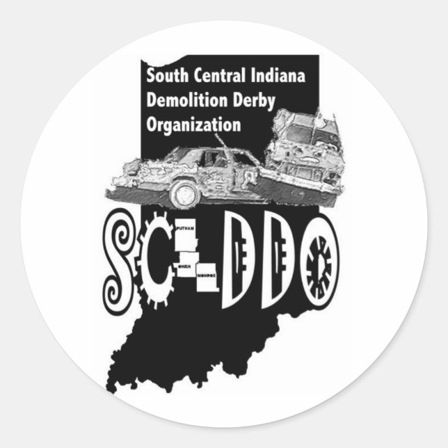 Adesivo Redondo vinhetas redondas de 3 polegadas (Frente)