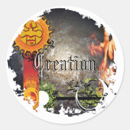 Adesivo Redondo Vinhetas redondas desarrumadas