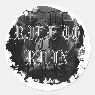 Adesivo Redondo Vinhetas redondas desarrumadas