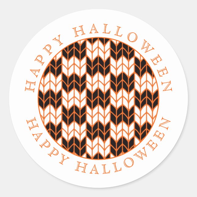 Adesivo Redondo Vinhetas redondas pequenas com KNIT DE VERIFICAÇÃO (Frente)