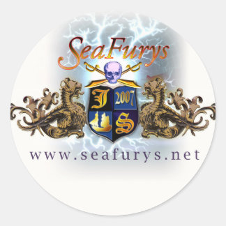 Adesivo Redondo Vinhetas SeaFurys Shield (brancas)