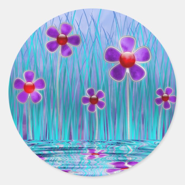 Adesivo Redondo Vinhetas Tímidas (Frente)