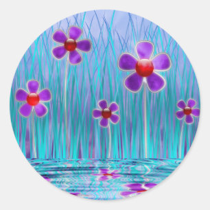 Adesivo Redondo Vinhetas Tímidas