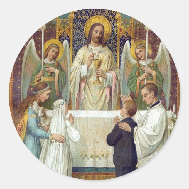 Adesivo Redondo Vinhetas: Travar na Awe (Frente)