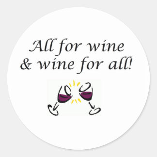 Adesivo Redondo Vinho!