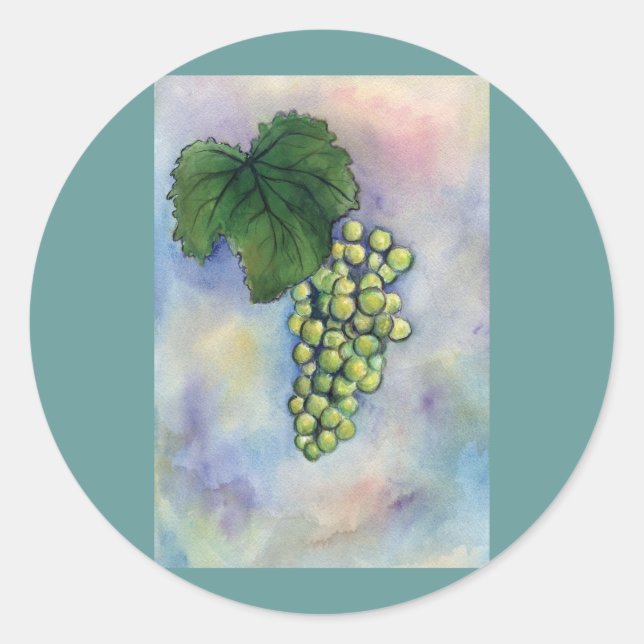 Adesivo Redondo Vinho Chardonnay (Frente)