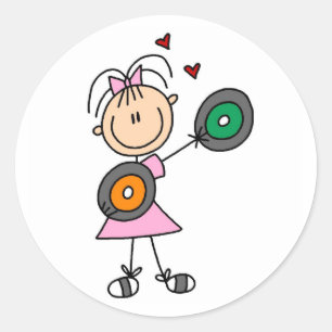 Adesivo Redondo vinil Record Lover Sticker
