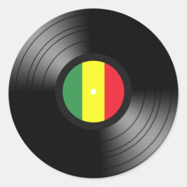 Adesivo Redondo Vinil reggae
