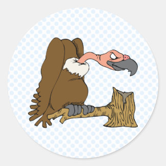 Adesivo Redondo Vinnie Vulture