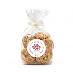 Adesivo Redondo Vino Caprichoso Antes dos Votos Borgonha Chá de No