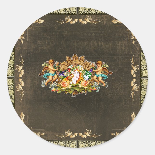 Adesivo Redondo Vintage 114 (Frente)