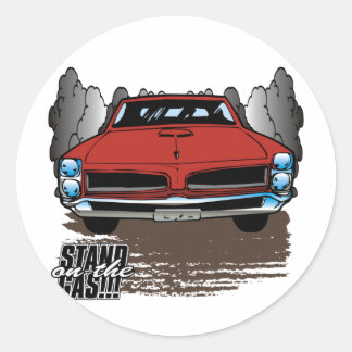 Adesivo Redondo Vintage 1966 GTO