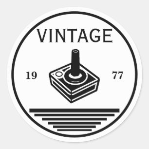 Adesivo Redondo VINTAGE 1977Controle