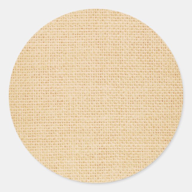 Adesivo Redondo Vintage Antique Burlap Round Sticker (Frente)