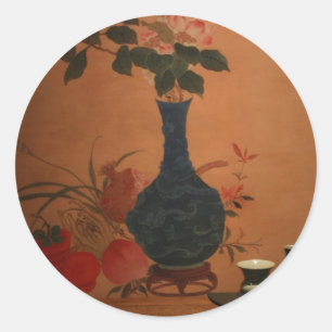 Adesivo Redondo Vintage art de Taiwan