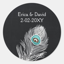 Adesivo Redondo Vintage Chalkboard paciock bengalês