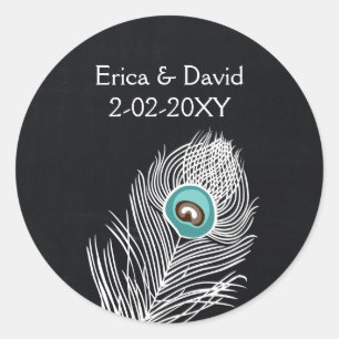 Adesivo Redondo Vintage Chalkboard paciock bengalês