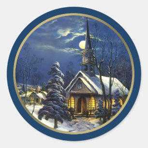 Adesivo Redondo Vintage Church Gifts Stickers
