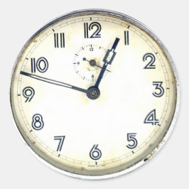 Adesivo Redondo Vintage Clock