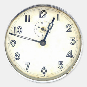 Adesivo Redondo Vintage Clock