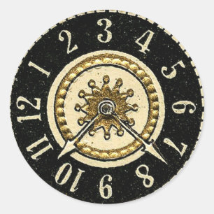 Adesivo Redondo Vintage Clocks