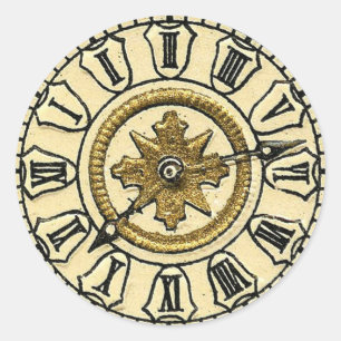 Adesivo Redondo Vintage Clocks