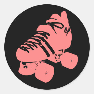 Adesivo Redondo Vintage - Coletor de Skates de Derby de Cilindros