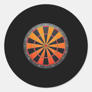 Adesivo Redondo Vintage Darts Conselho Pub Darts Champion Funny Sa