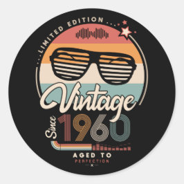 Adesivo Redondo Vintage desde 1960