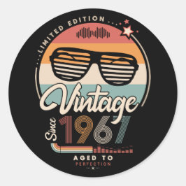 Adesivo Redondo Vintage desde 1967