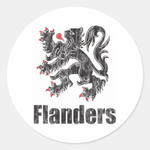 Adesivo Redondo Vintage Flanders