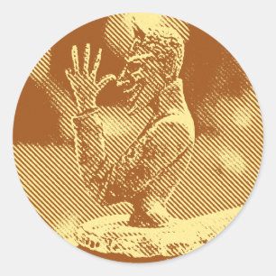 Adesivo Redondo Vintage Hood Ornaker