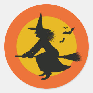 Adesivo Redondo Vintage Inspirou o Vintage Walloween