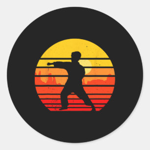 Adesivo Redondo Vintage Karate Kids Martial Arts Fighting Retro Ka