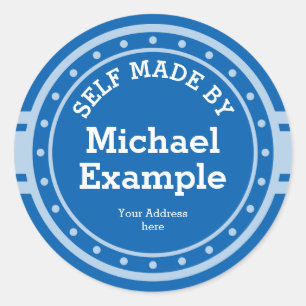 Adesivo Redondo Vintage Label trans. White 04 + sua traseira. & Te