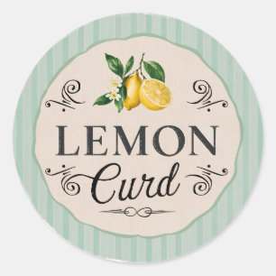 Adesivo Redondo Vintage Lemon