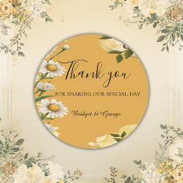 Adesivo Redondo Vintage Margaret Flower Elegance