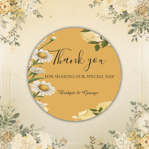 Adesivo Redondo Vintage Margaret Flower Elegance