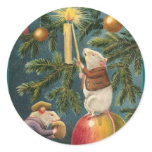 Vintage Mice e Velas de Natal