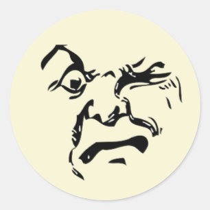 Adesivo Redondo Vintage Moon