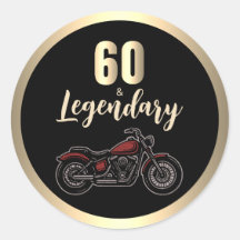 Vintage Motorcycle 60th Birthday Bike