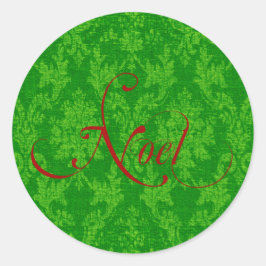 Adesivo Redondo Vintage Noel Christmas