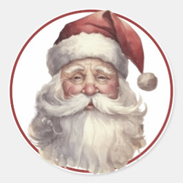 Adesivo Redondo Vintage Papais noeis Sticker