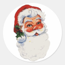 Adesivo Redondo Vintage Papais noeis Stickers