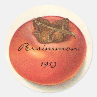 Adesivo Redondo Vintage Persimmon Stickers