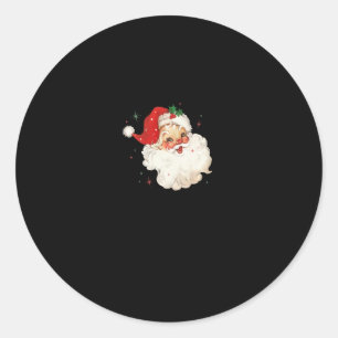 Adesivo Redondo vintage retro papais noeis doce natal