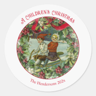 Adesivo Redondo Vintage Round Sticker
