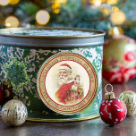 Adesivo Redondo Vintage Santa Claus Merry Christmas Sticker<br><div class="desc">Dê aos seus presentes o toque pessoal com charmoso vintage que Papai Noel se diverte com os adesivos de Natal. Prepare-se para os feriados com um estilo único e vintage de vintage de Vinheiros de Natal! Apresentando um clássico design do Papai Noel que trará alegria de férias para os entes...</div>